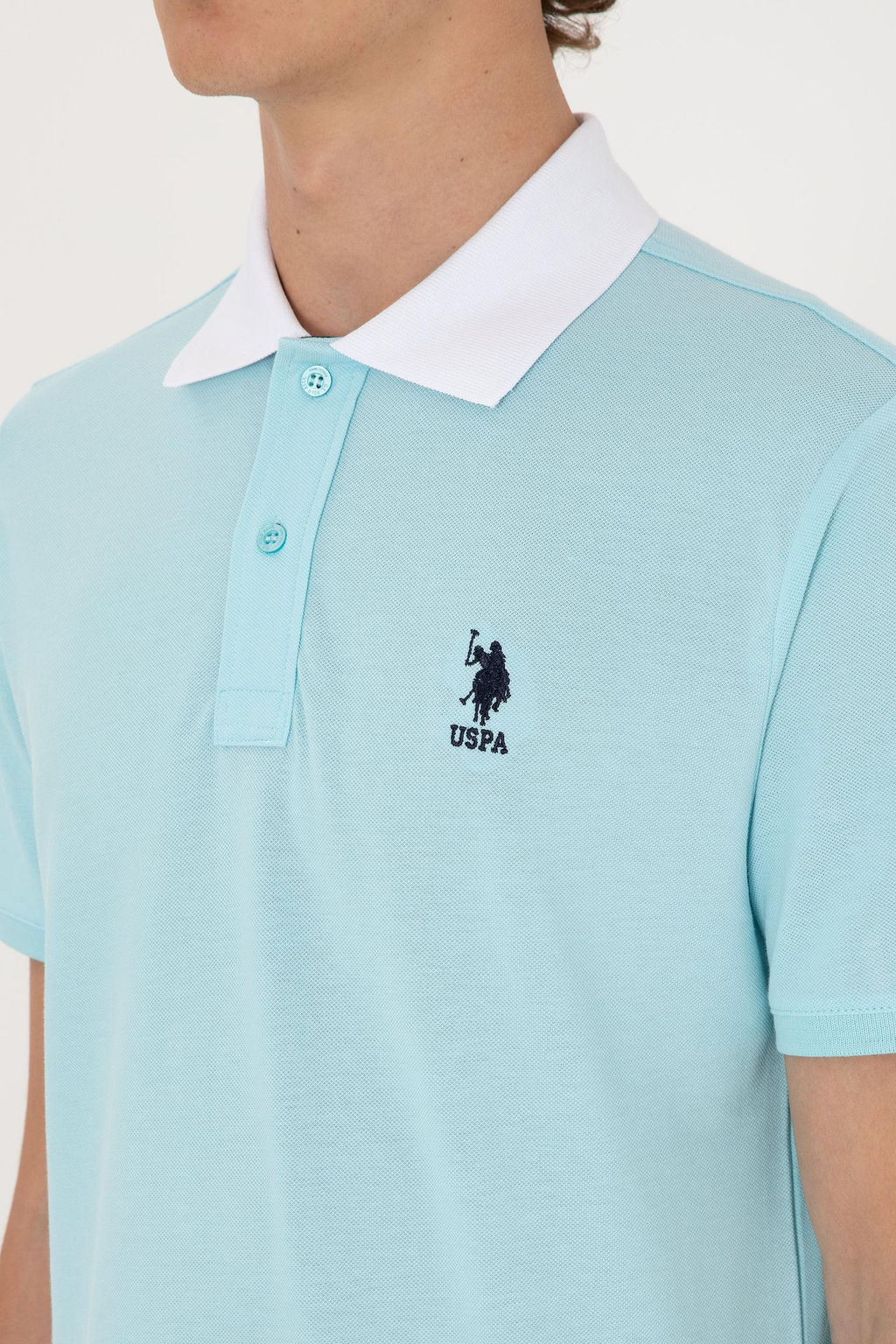 Erkek Regular Fit Polo Yaka Aqua Ti__rt Sepette S_rpriz _ndirim - U.s. polo assn фото 7