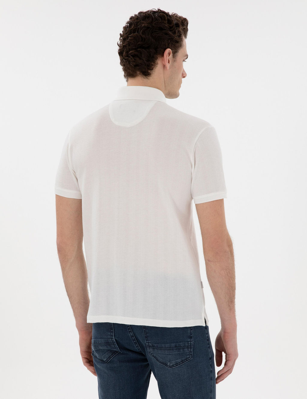 Beyaz Slim Fit Ti__rt