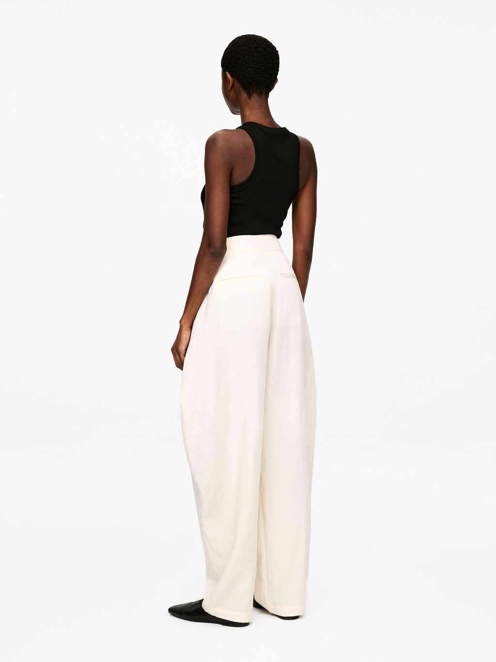 Pantalones de sastre con delantero cruzado - H&m фото 6