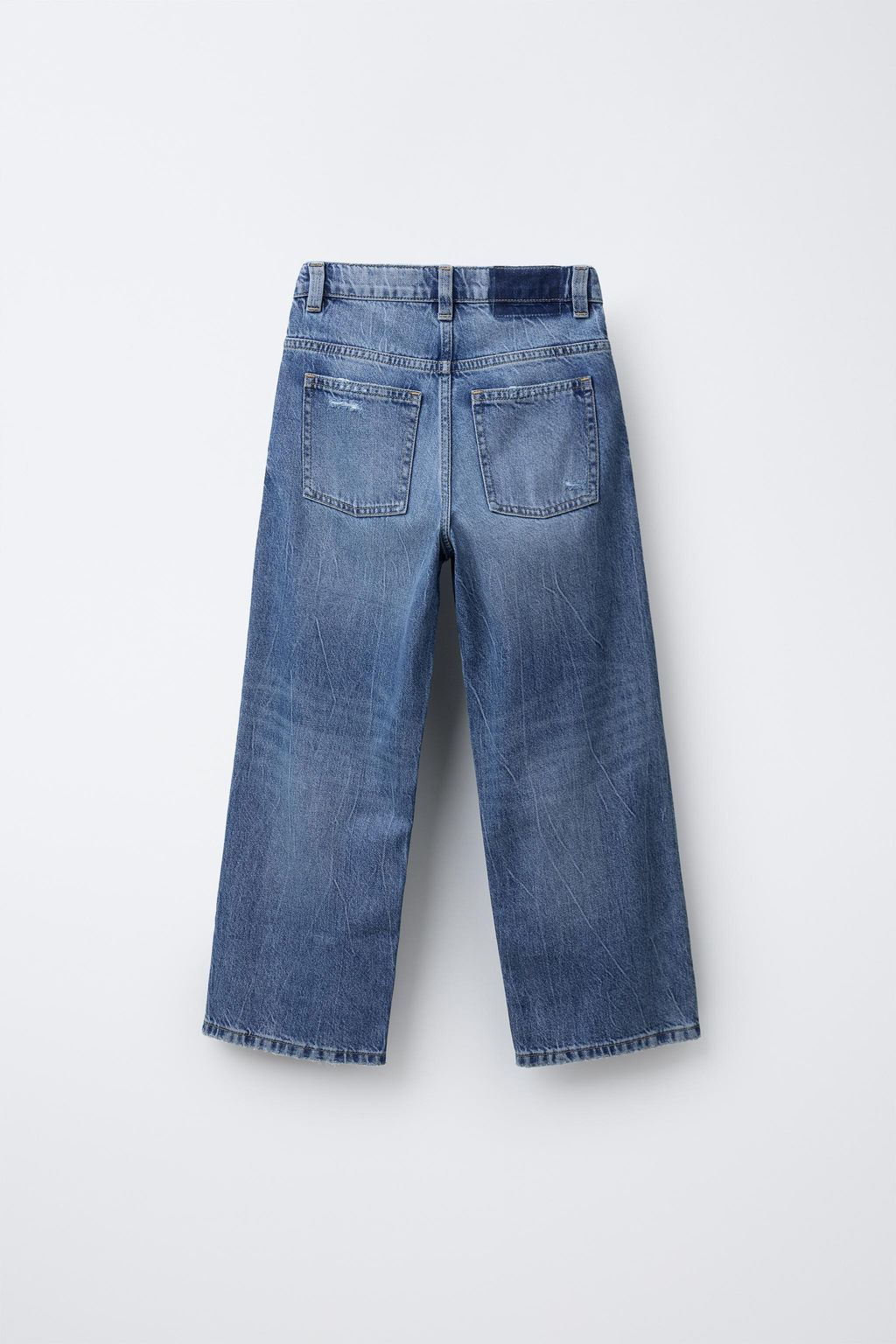 RIPPED WIDE-LEG JEANS - Zara фото 2