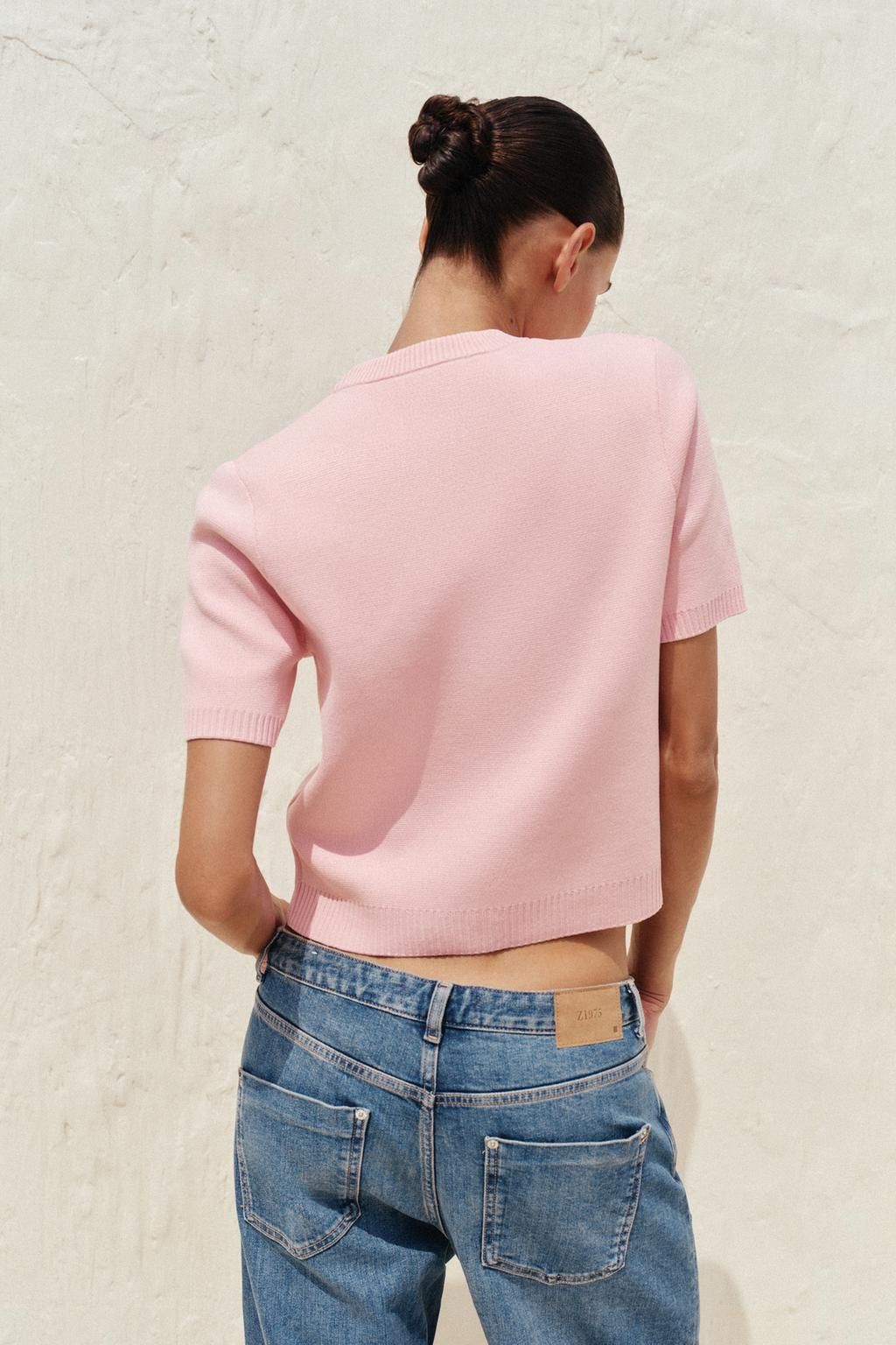 SHORT SLEEVE KNIT CARDIGAN - Zara фото 32