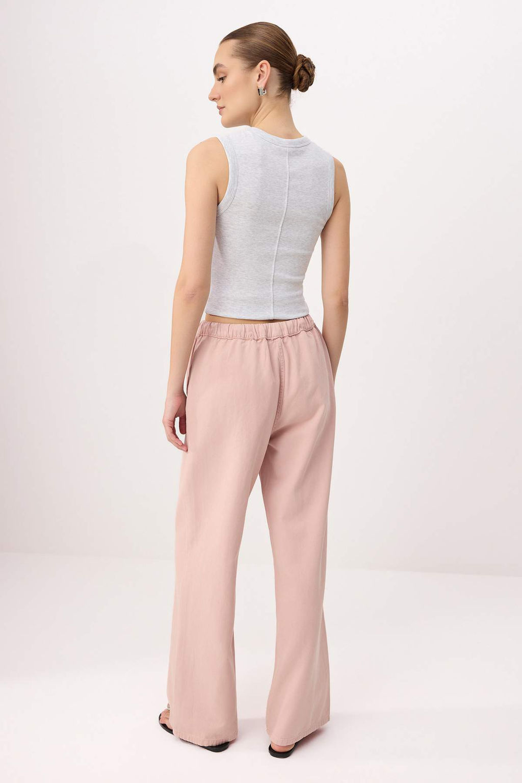 Ac?k Pembe Yuksek Bel Wideleg Tencel Kar?s?ml? Jeans TWOSS26JE00209 - Trendyolmilla фото 5