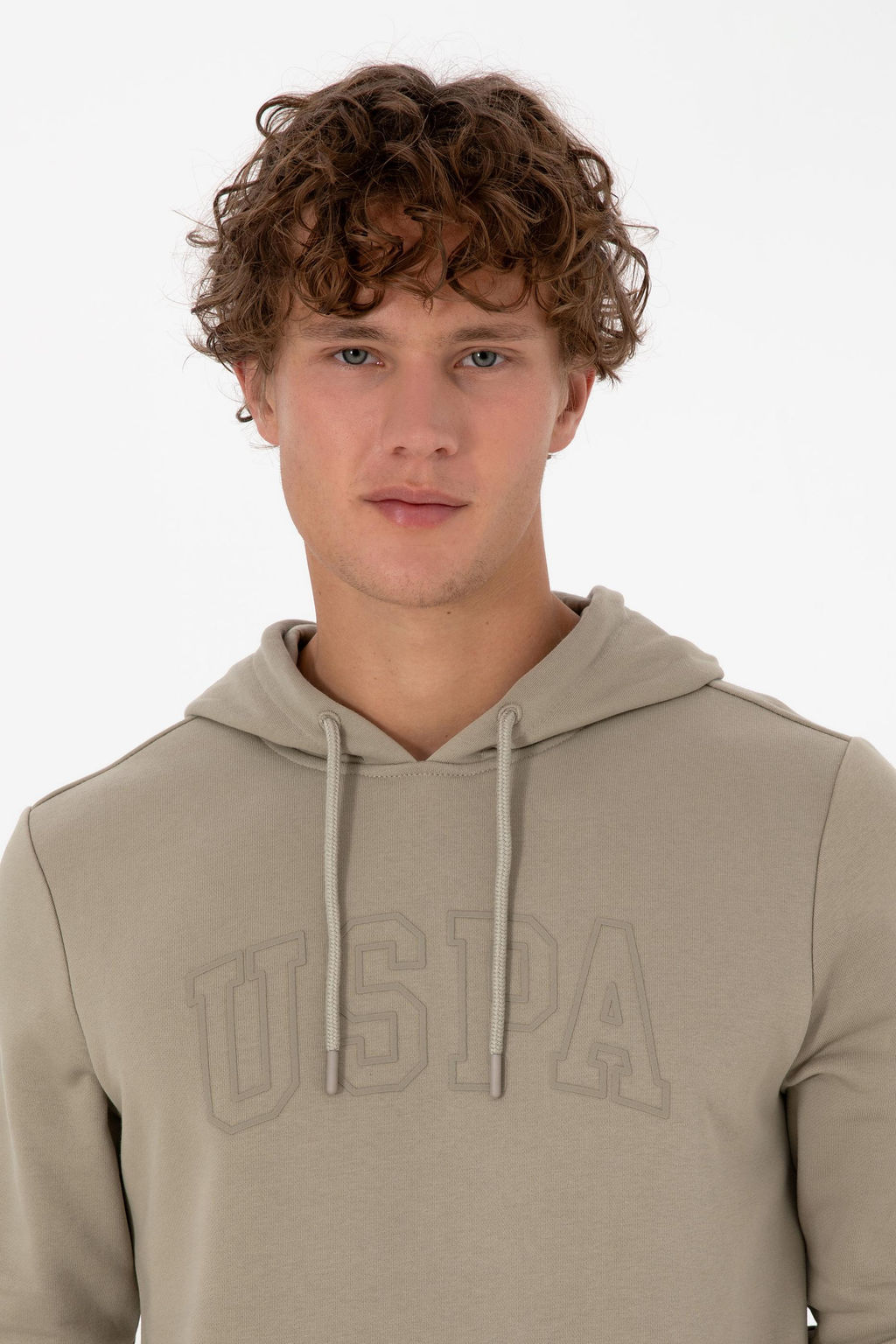 Erkek A__k Haki Basic Sweatshirt Sepette S_rpriz _ndirim - U.s. polo assn фото 2