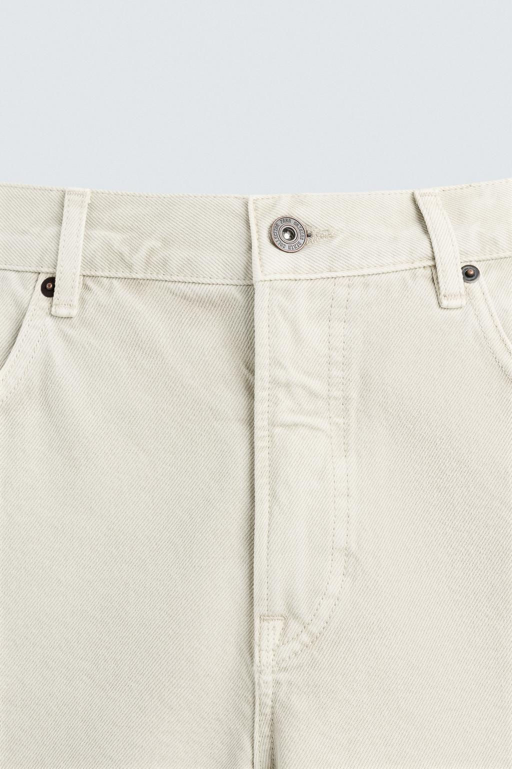 REGULAR FIT DENIM BERMUDA SHORTS - Zara фото 9
