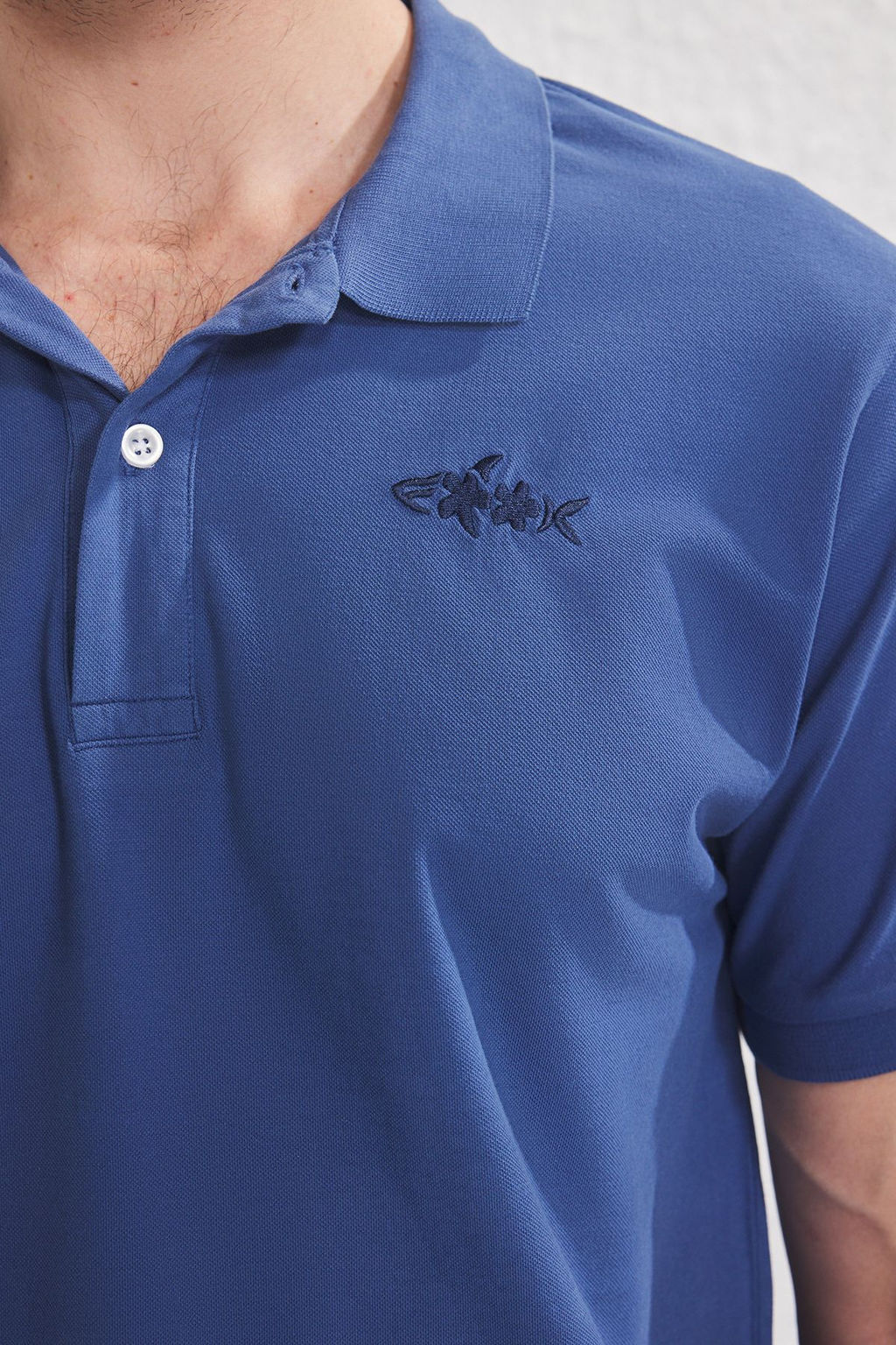 TRENDYOL MAN Fume Regular Nak?sl? Orme Polo Yaka T-shirt TMNSS25PO00046 - Trendyolmilla фото 3