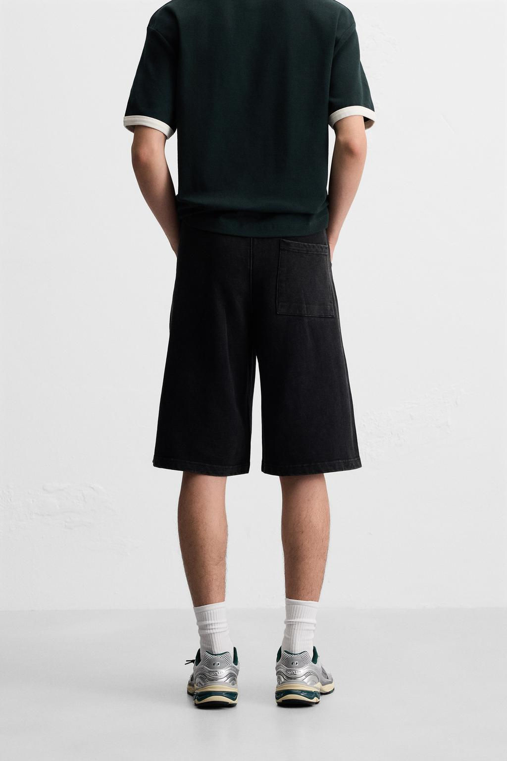 BAGGY FIT JOGGER BERMUDA SHORTS - Zara фото 3