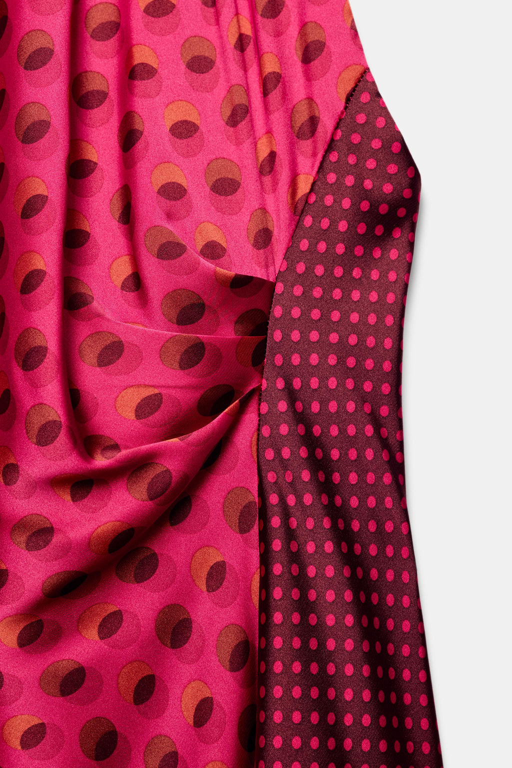 VESTIDO MIDI CUELLO HALTER / Fucsia - Zara фото 7