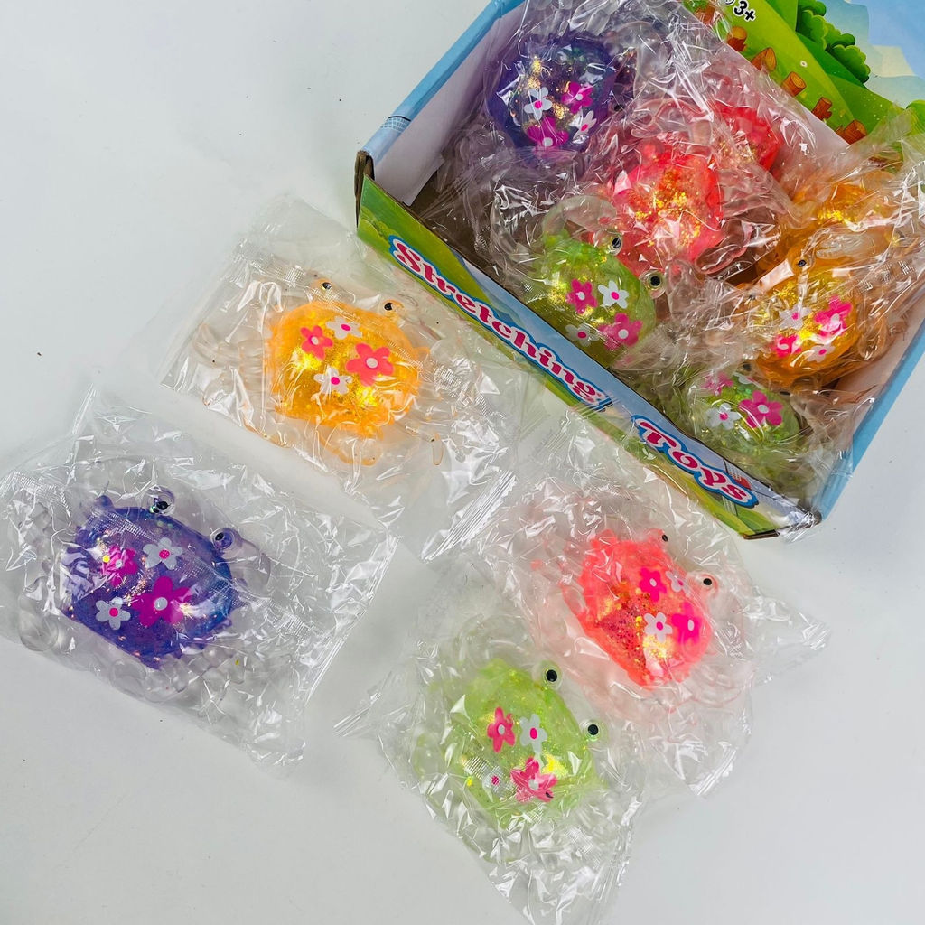 Мякиш антистресс Stretching Toys Краб с цветочками 12 шт в уп - Storyland фото 5