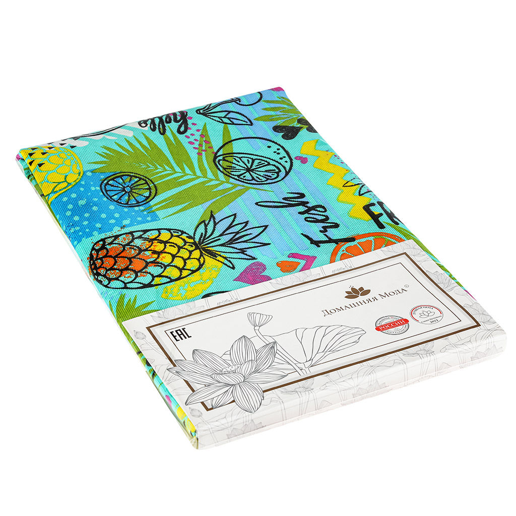 Скатерть 240х145см Фреш Фуд, длина стола до 200см, на 10-12 персон, рогожка, хлопок 171г/м2, упаковка классическая 28х41см, Домашняя мода (Россия)  фото 4