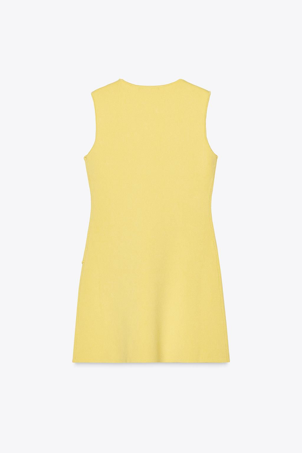 IRREGULAR BUTTON KNIT DRESS - Zara фото 6