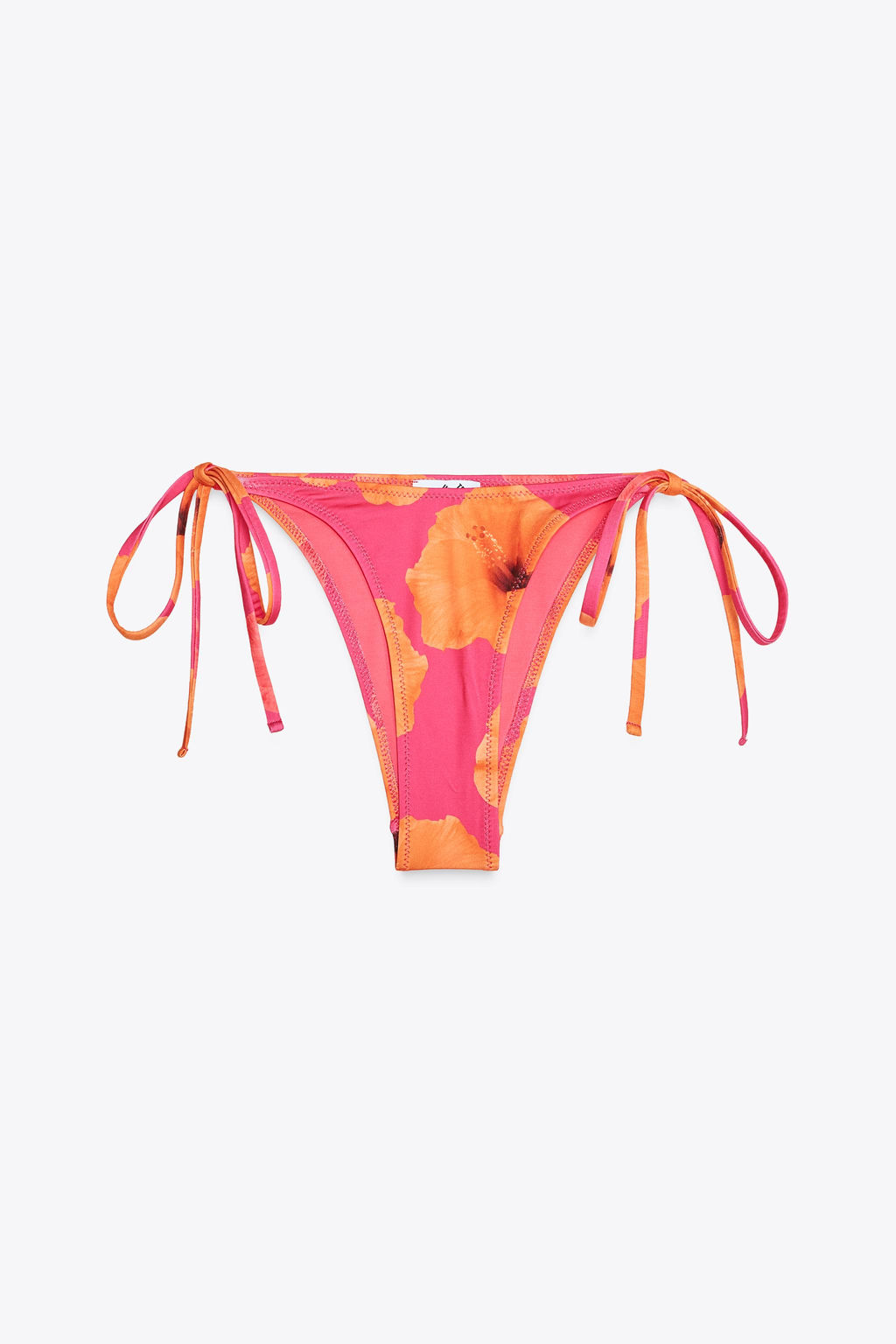 PRINTED TIE BIKINI BOTTOMS - Zara фото 8
