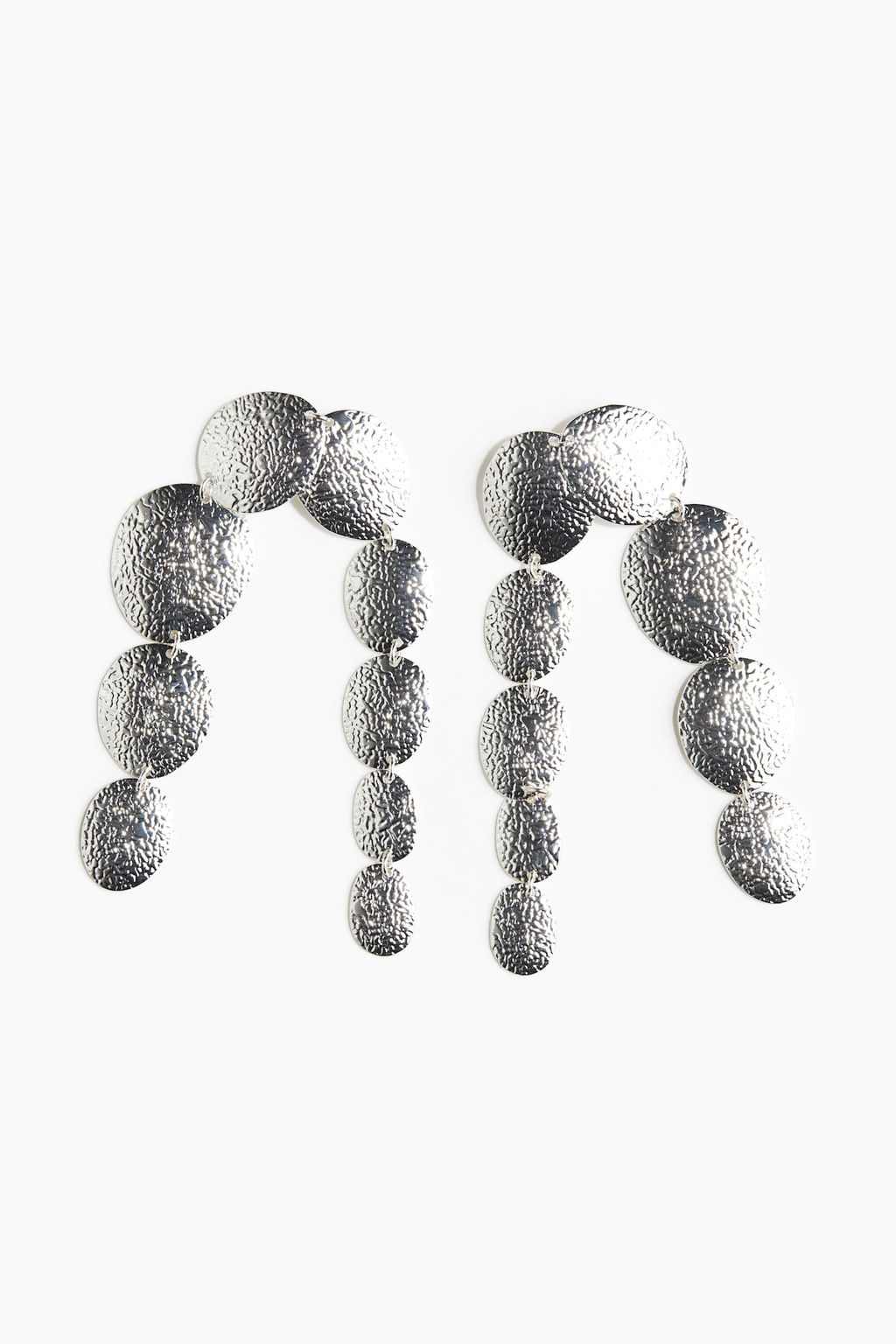 Pendientes colgantes de discos de metal - H&m фото 3