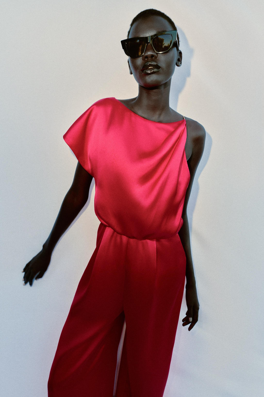 MONO ASIM?TRICO SATINADO / Fucsia - Zara фото 2