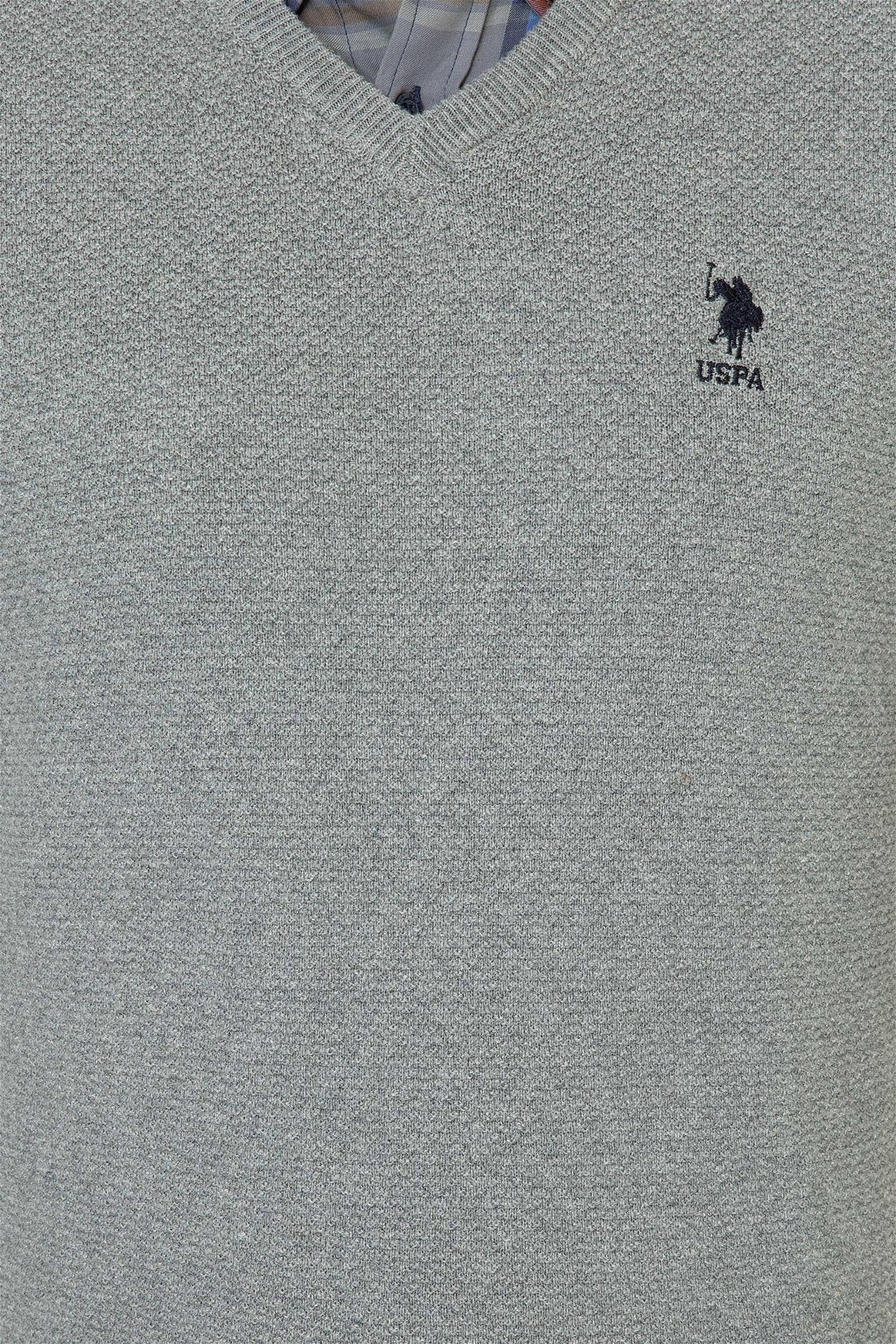 Мужская серая мелан Неожиданная скидка в корзине - U.s. polo assn фото 6