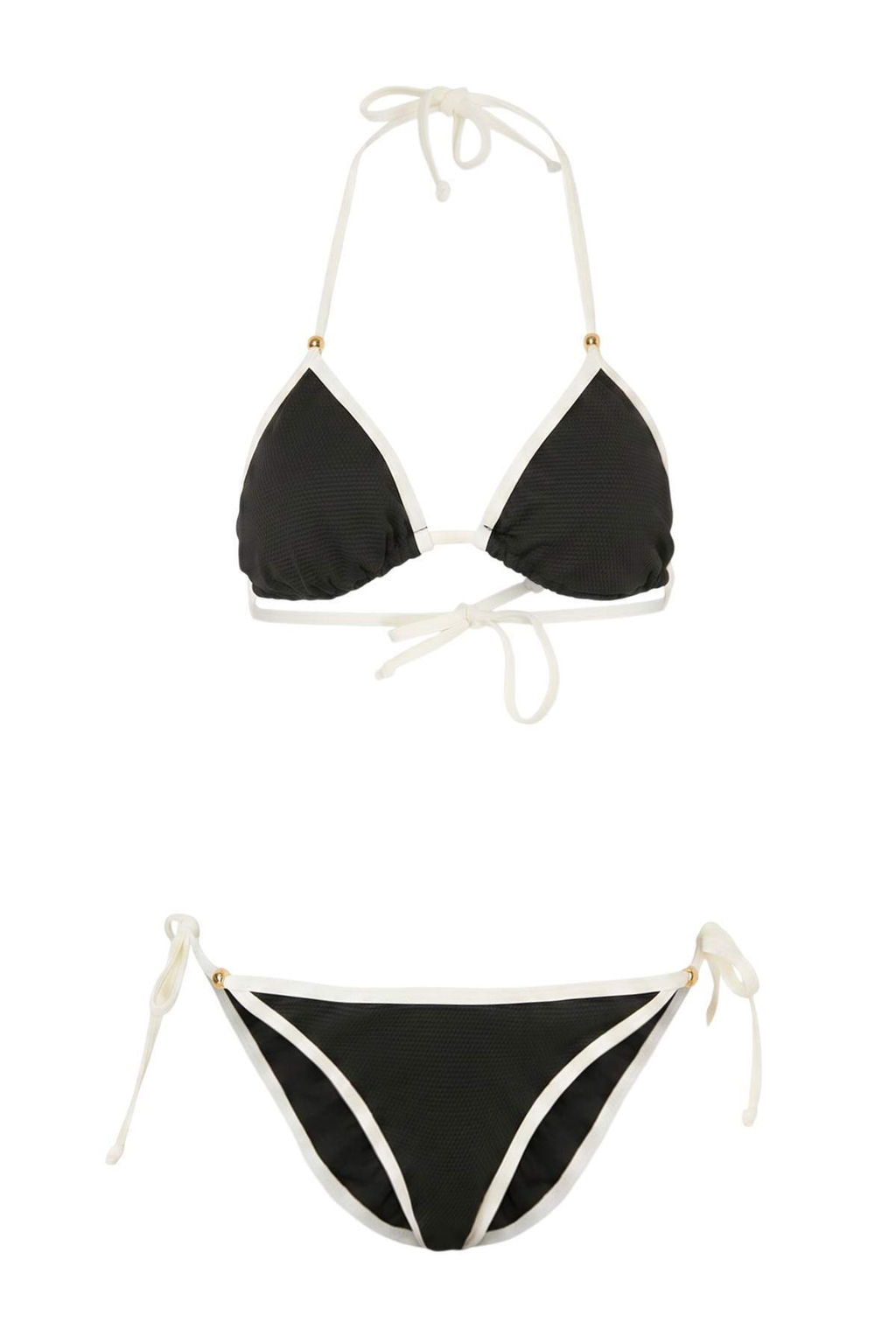 Siyah Dokulu Ucgen Kapl? Biyeli Normal Bel Regular Bikini Tak?m? TBESS26BT00077 - Trendyolmilla фото 4