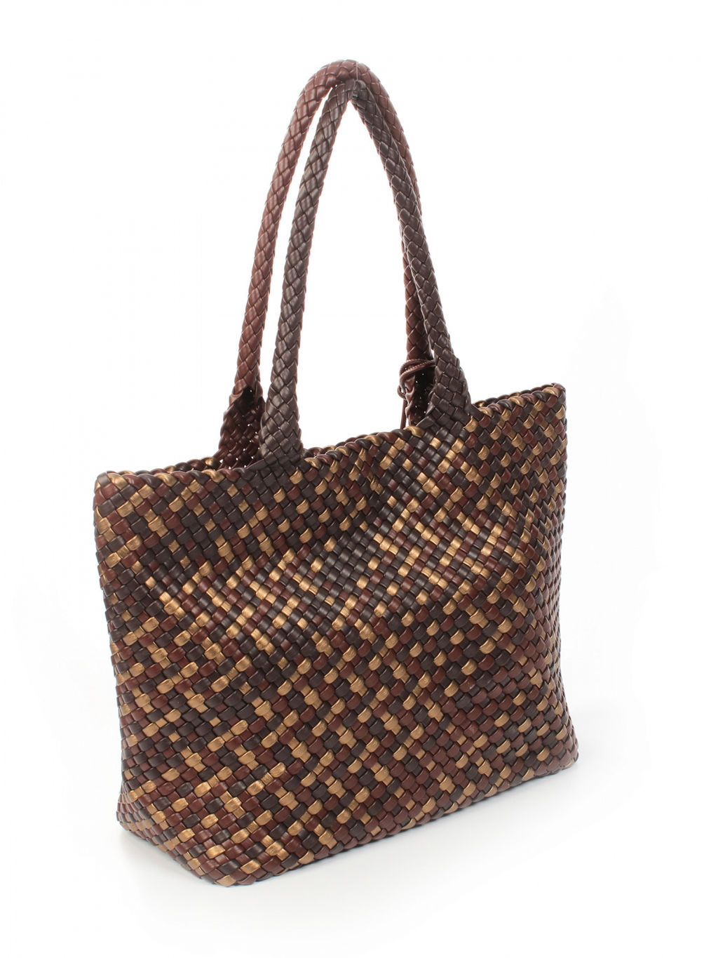 LACCOMA сумка СУ1033-мультицвет коричневый эко кожа хлопок фото 2