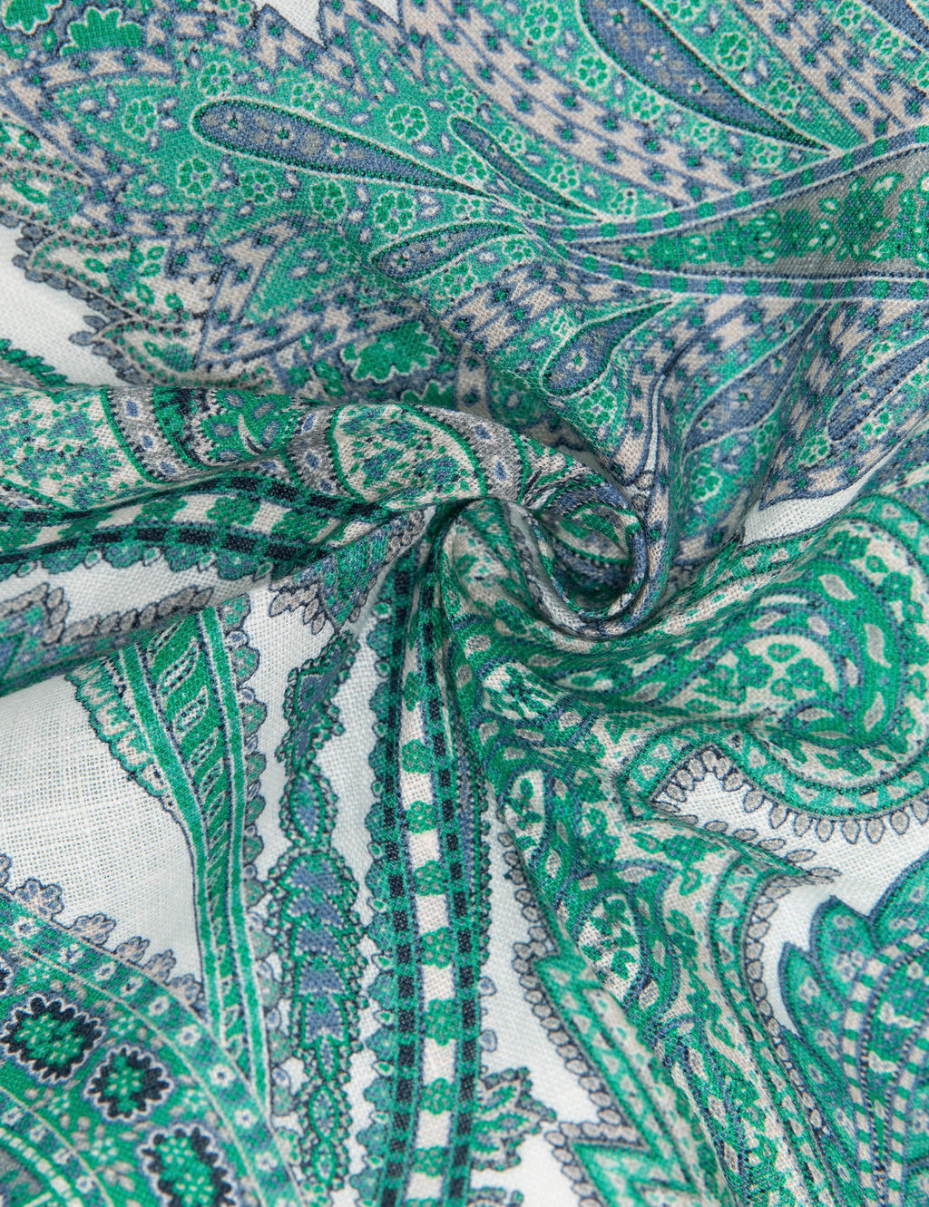 Зеленый льняной платок - Cacharel фото 7