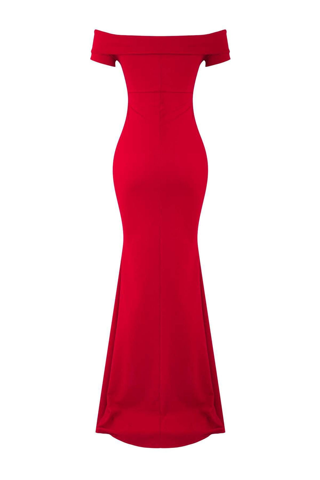K?rm?z? Carmen Yaka Bal?k Kesim Maxi S?k Abiye Gece Mezuniyet Elbisesi TPRSS25AE00191