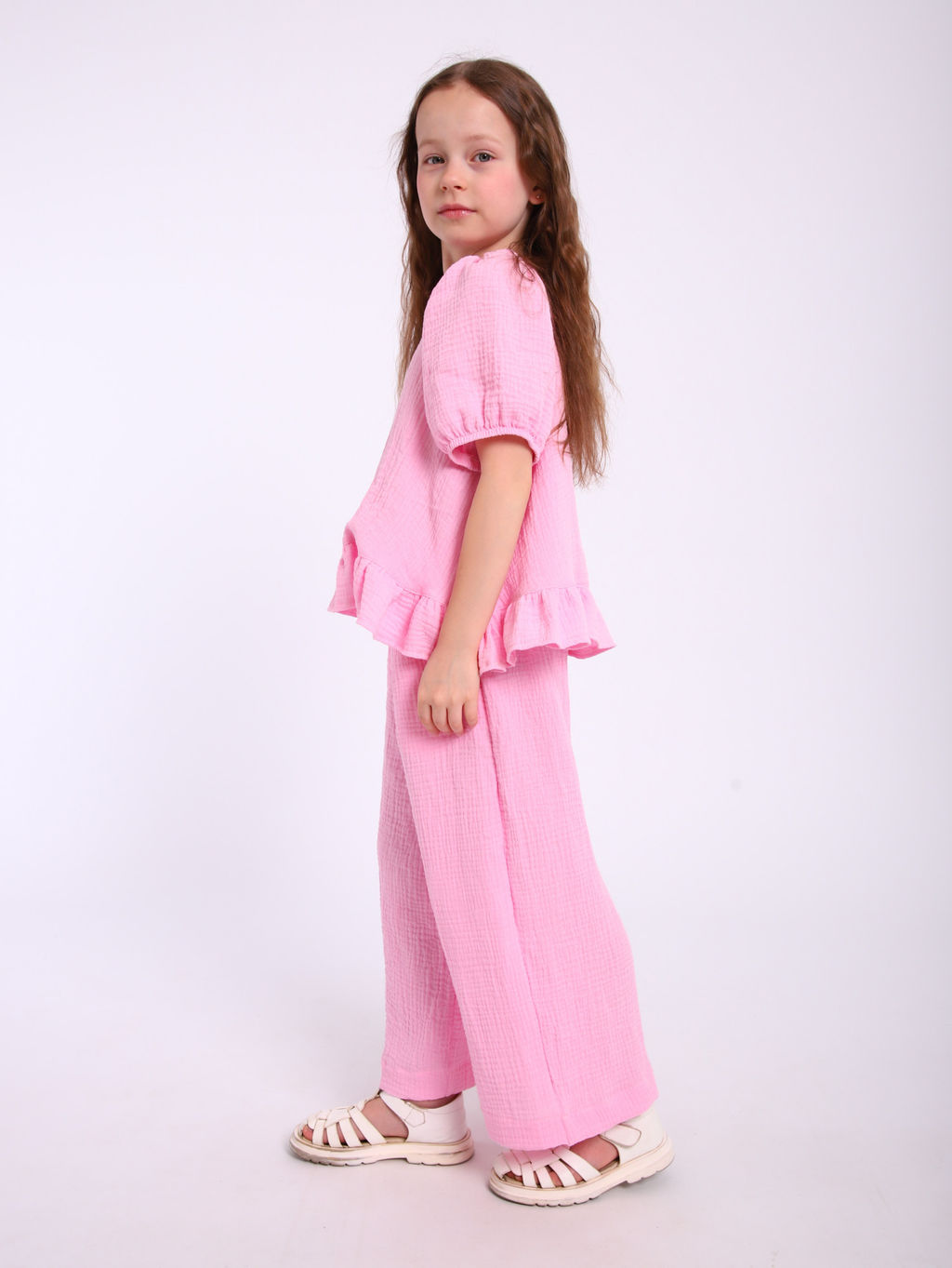 Костюм Пикми муслин белый, КМ-196-3 - От егорки до егора фото 25