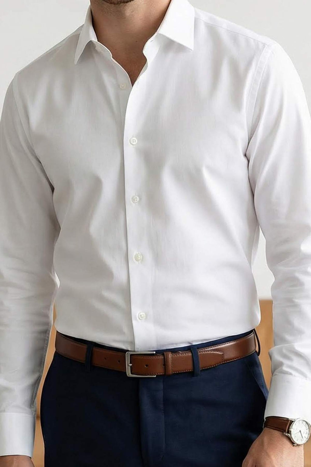 Lacivert Regular Fit Gabardin Dokulu Kolay Utulenebilir Erkek Gomlek TMNSS26GO00006 - Trendyolmilla фото 19