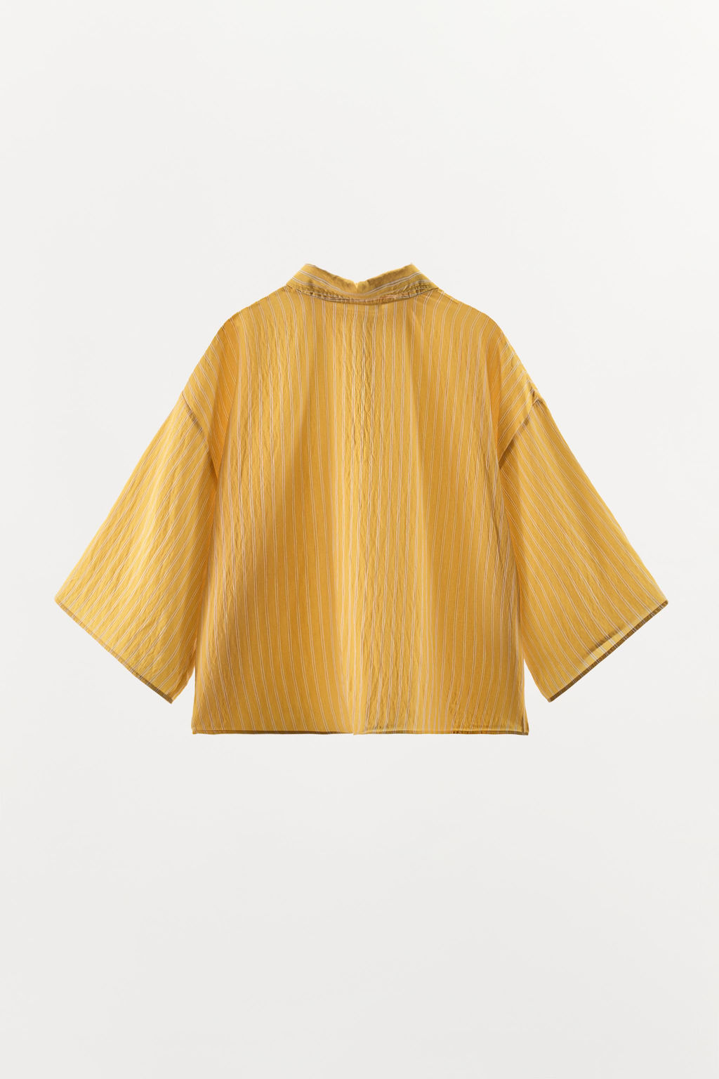 CAMISA ESTAMPADO RAYAS / Amarillo - Zara фото 8