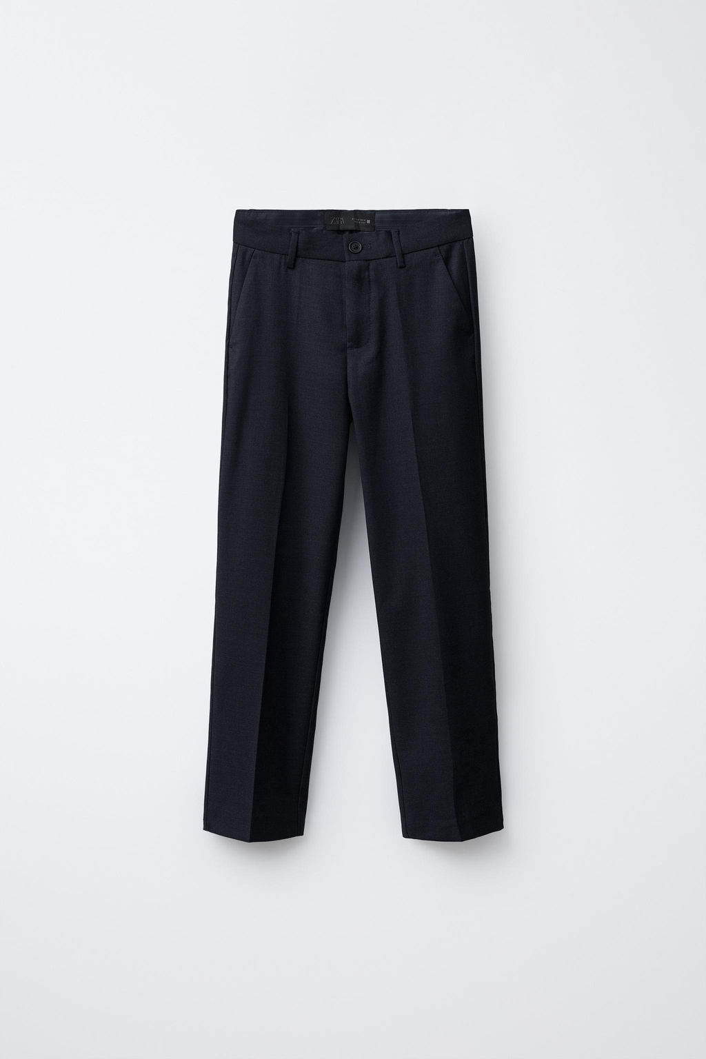 TEXTURED SUIT TROUSERS
