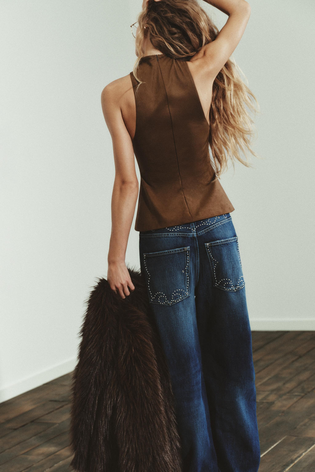 FAUX SUEDE TOP - Zara фото 4
