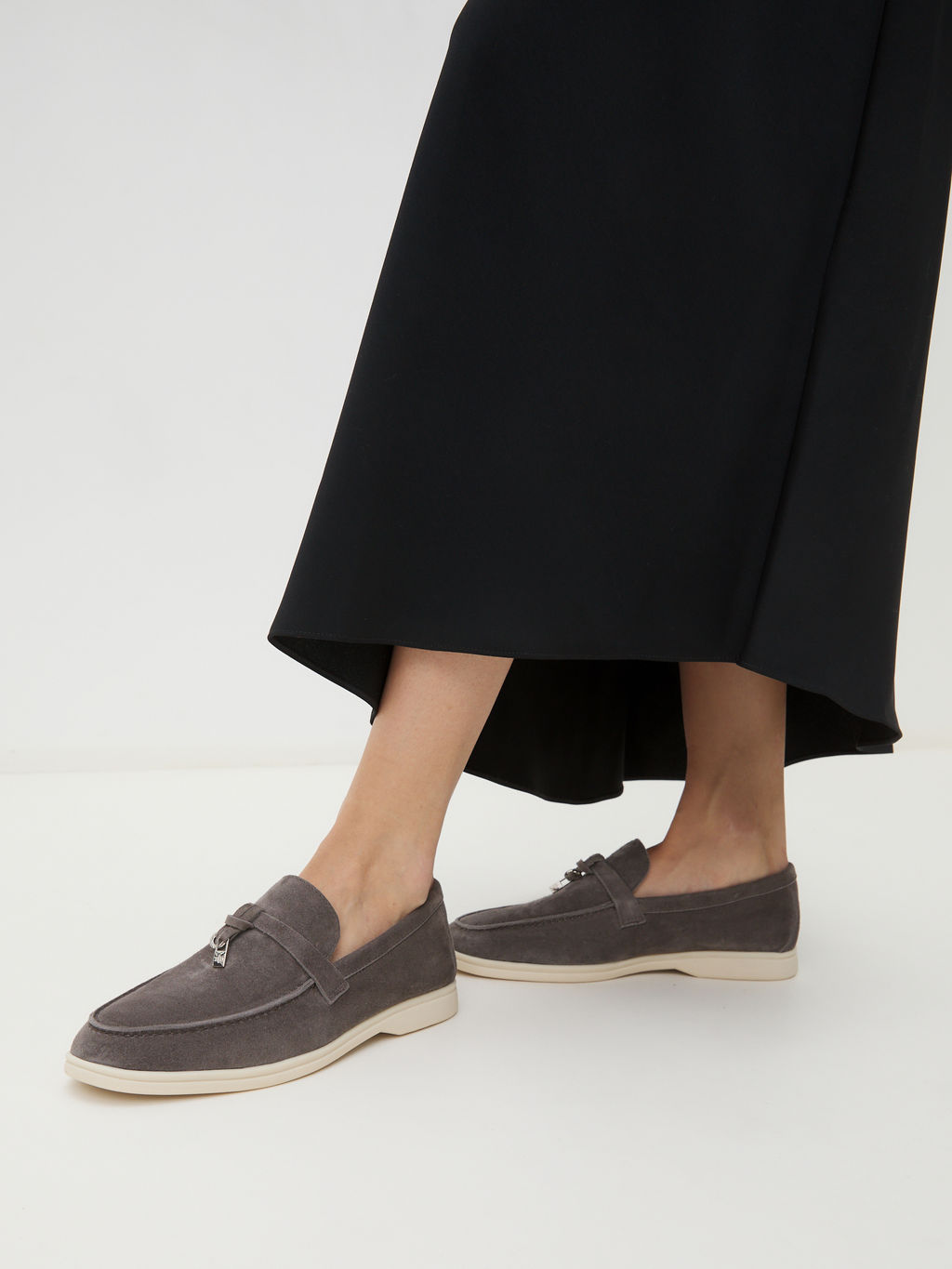 Женские лоферы TENDANCE Артикул SW6046-1, серо-коричневый