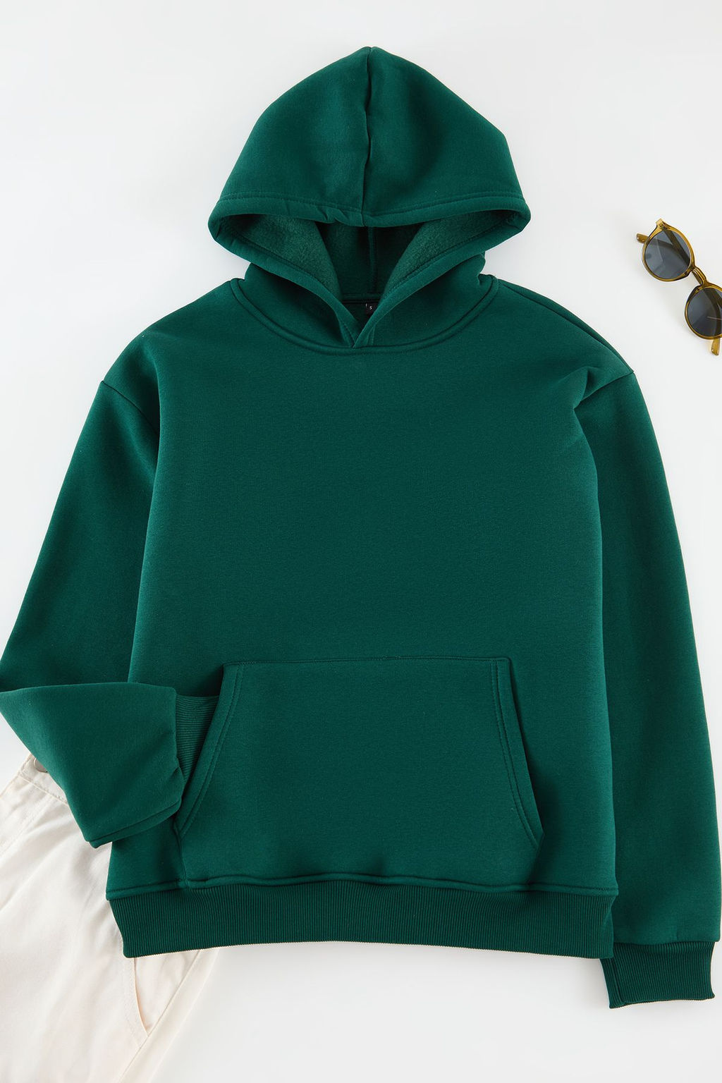 TRENDYOL MAN Antrasit Oversize/Genis Kesim S?rt? Nak?s Detayl? Kapusonlu Sweatshirt TMNAW25SW00142 - Trendyolmilla фото 6