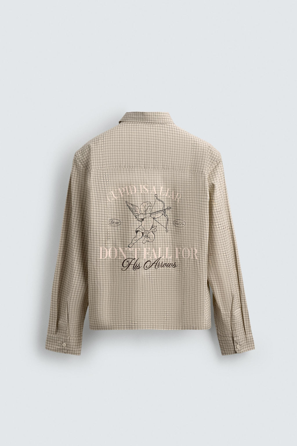 CUPID PRINT CHECK SHIRT - Zara фото 9