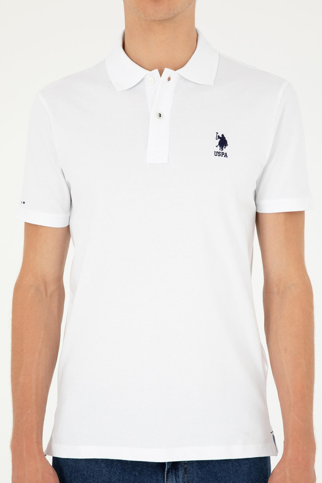 Мужская белая базовая футболка Неожиданная скидка в корзине - U.s. polo assn фото 13