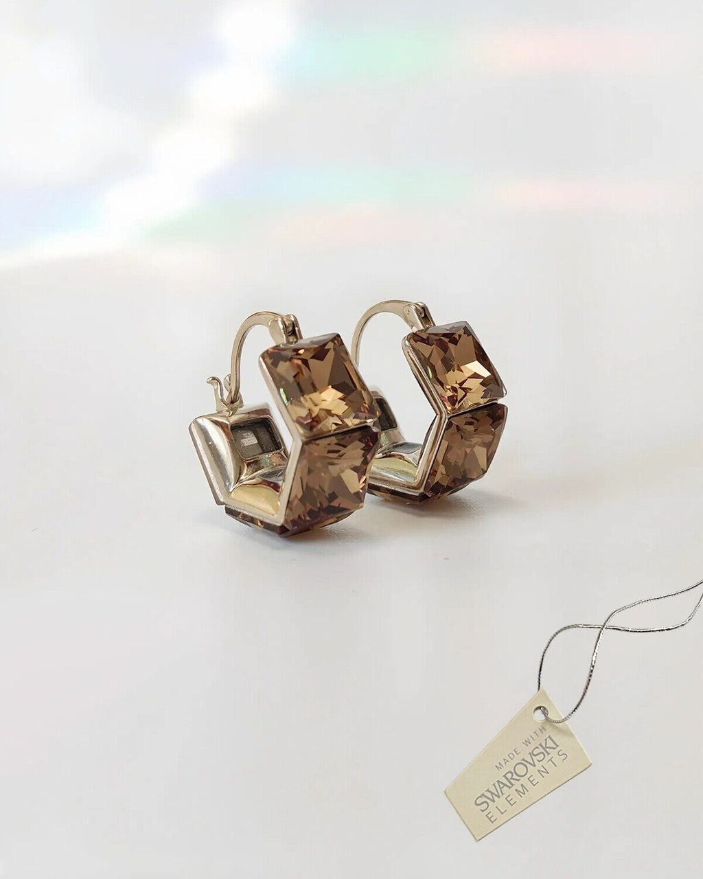 Серьги с кристаллами Swarovski