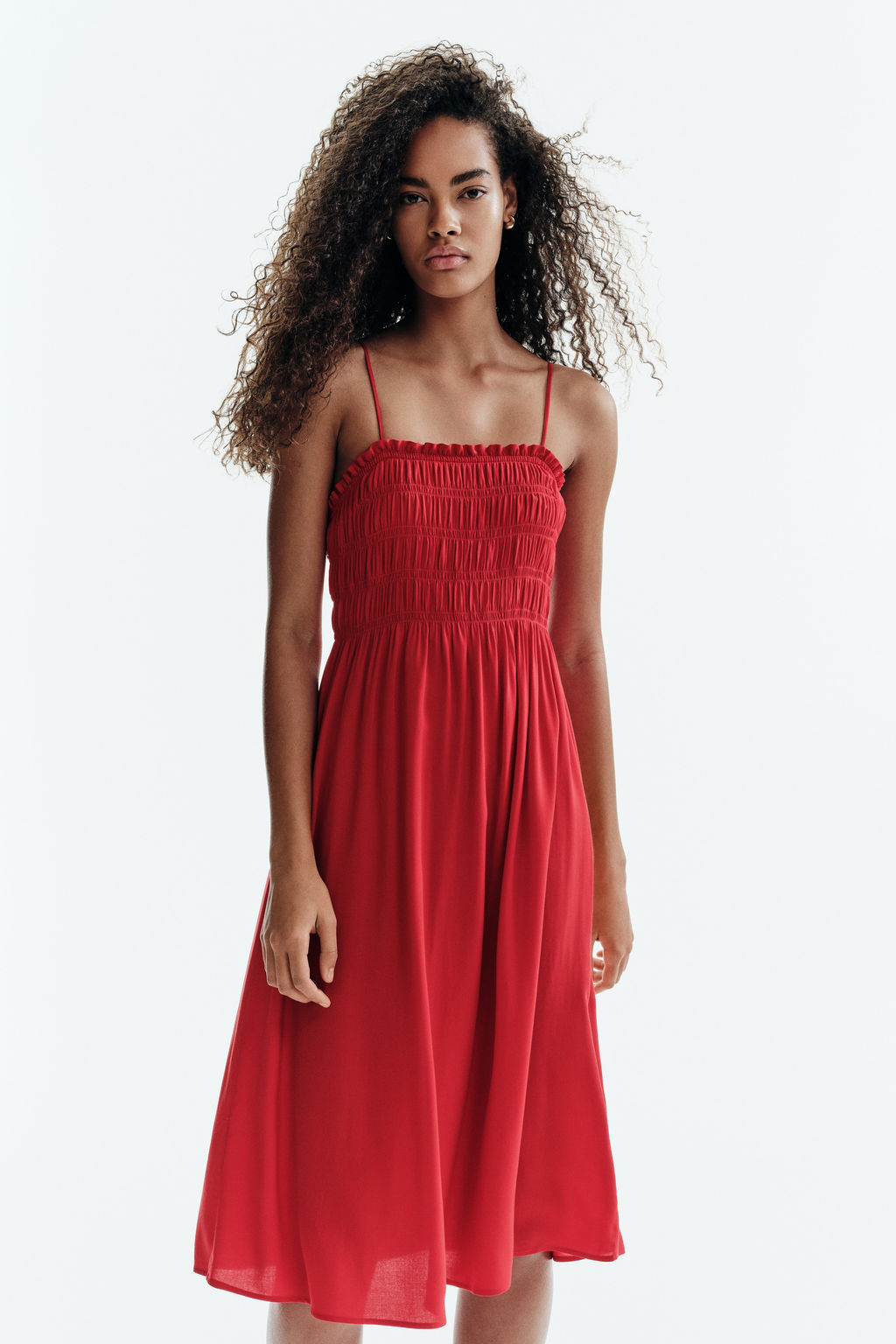 Smocked strappy dress - H&m фото 6