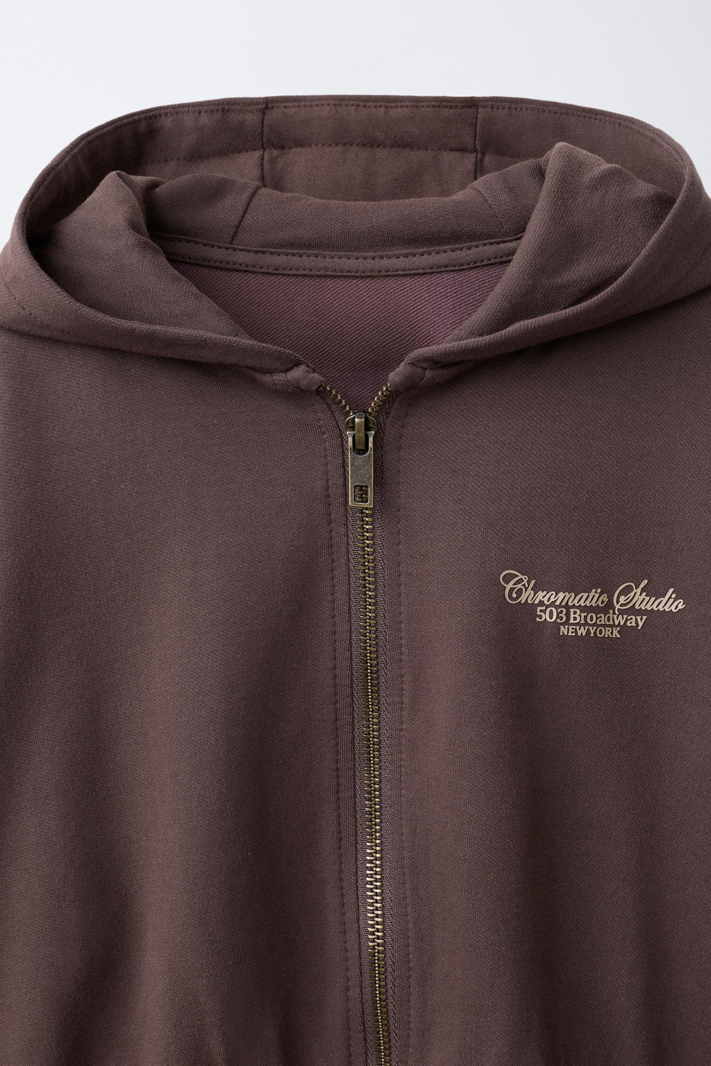 SUDADERA CAPUCHA TEXRO RELIEVE / Marr?n - Zara фото 3