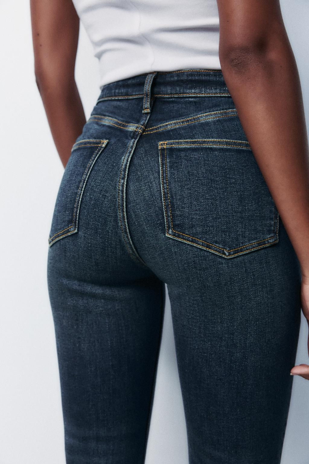 TRF CROPPED FLARE HIGH-WAIST JEANS - Zara фото 38