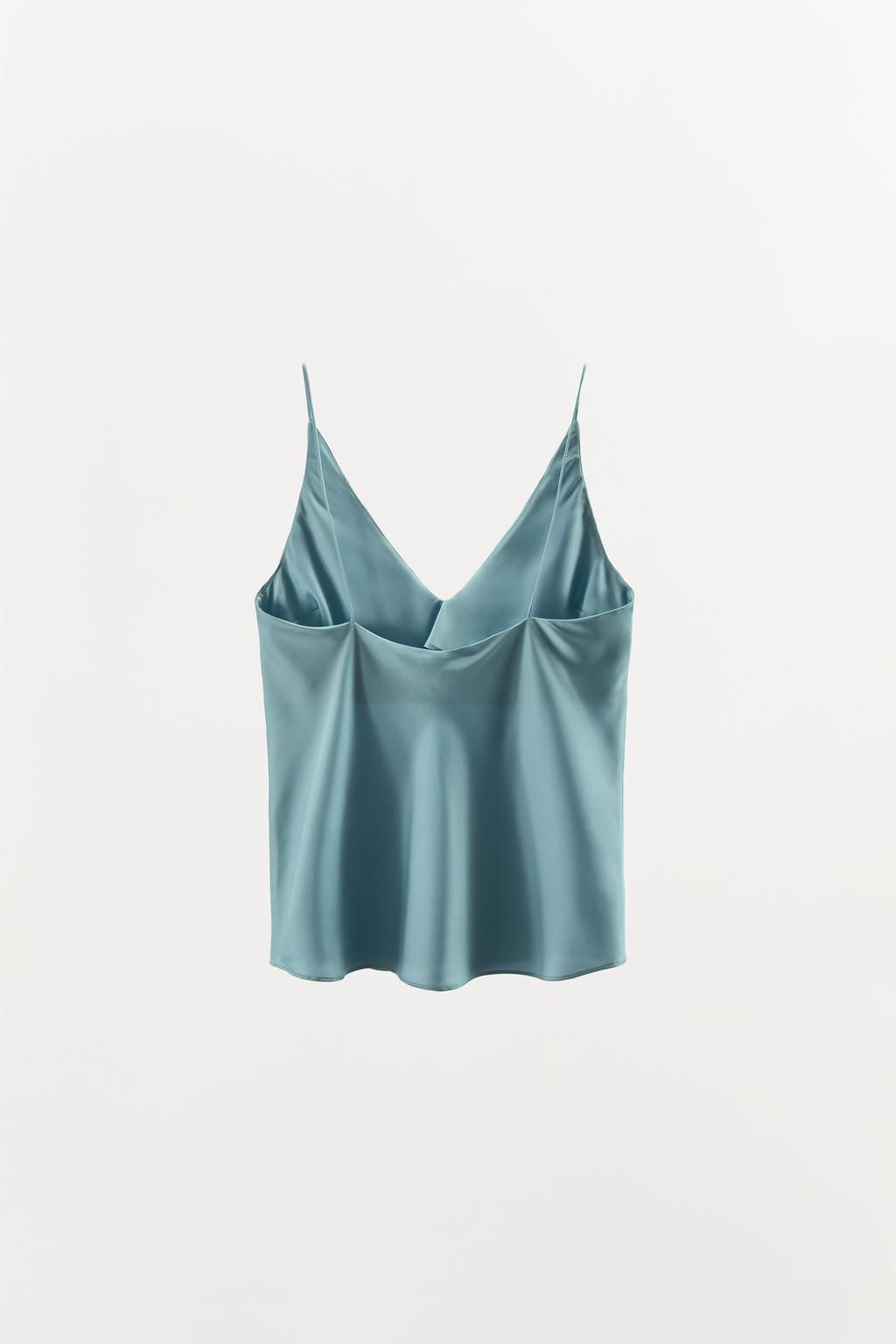 STRAPPY SATIN TOP - Zara фото 10
