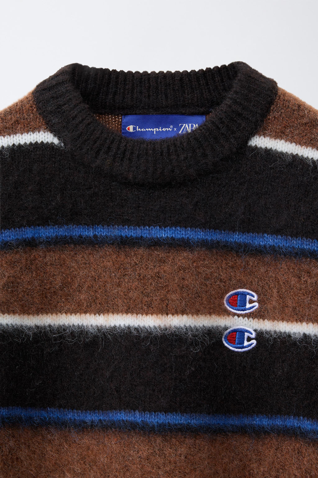 CHAMPION ® X ZARA STRIPED KNIT SWEATER  фото 3