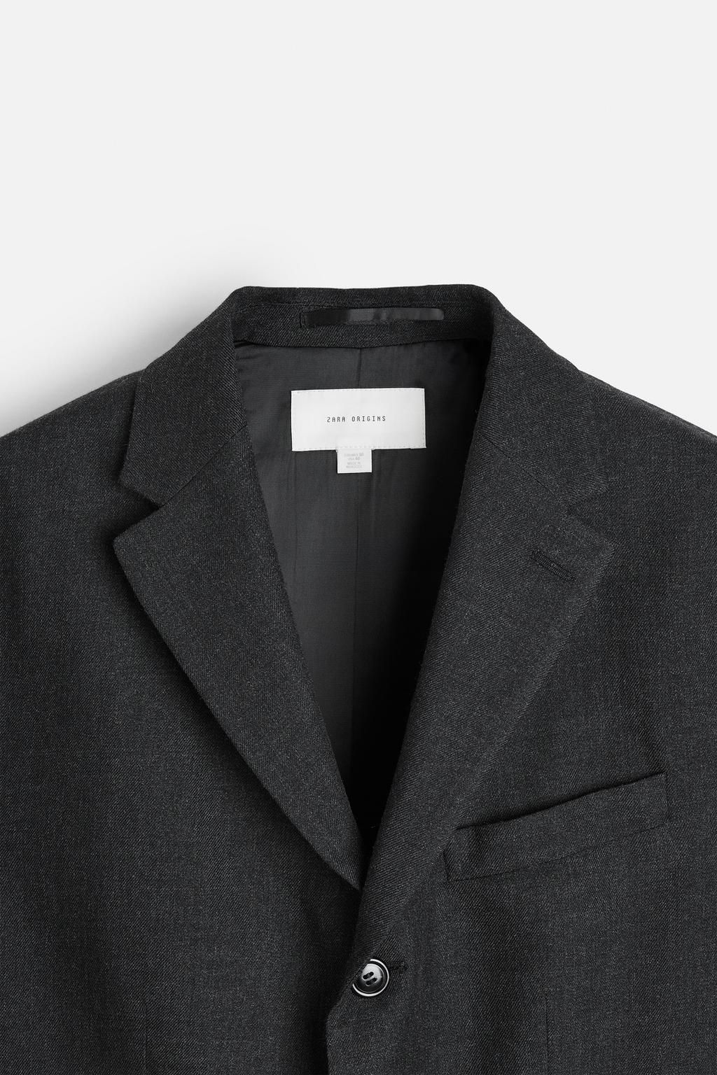 100% WOOL SUIT BLAZER - Zara фото 9