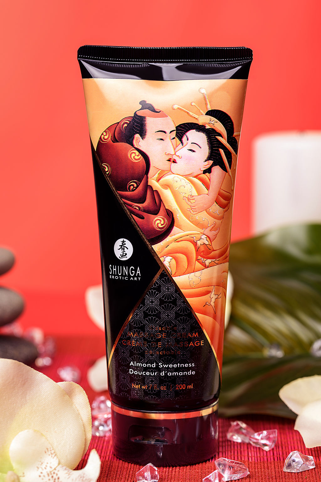Массажный крем для тела Shunga Миндальная сладость (Almond Sweetness), съедобный, 200 мл