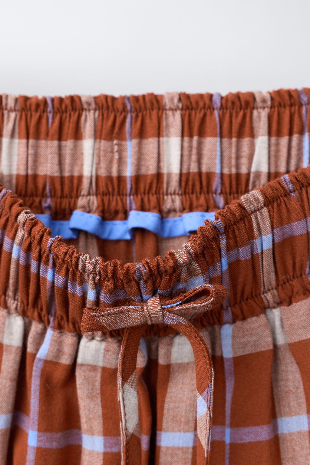 CHECKS PANELLED MIDI SKIRT - Zara фото 3