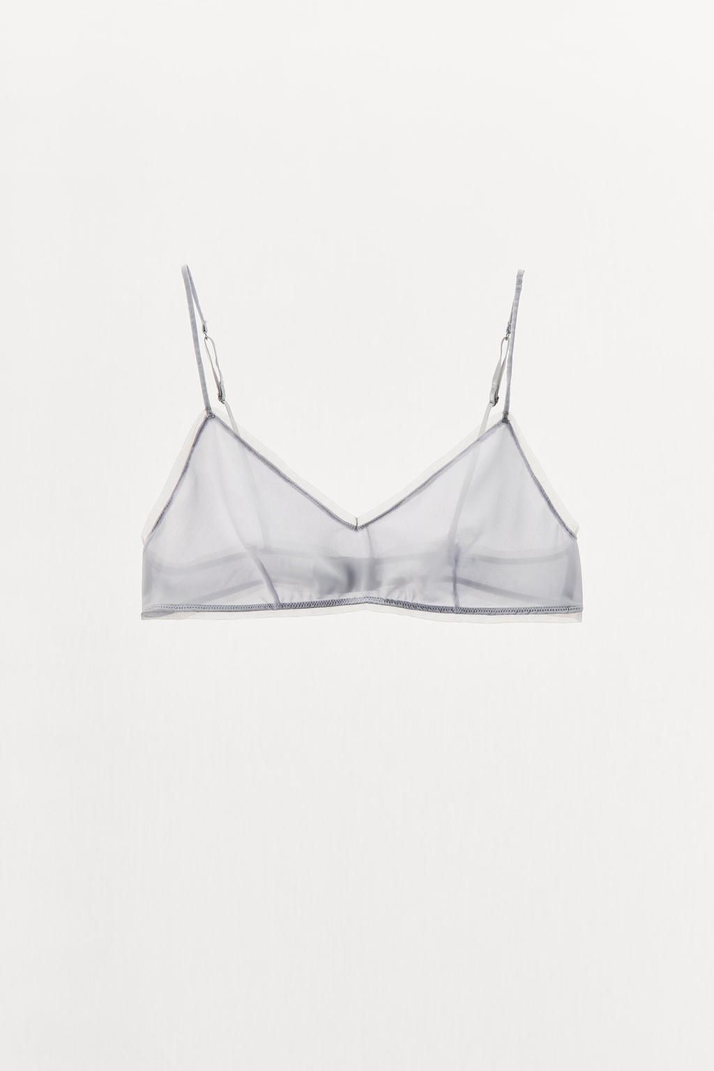 SEMI-SHEER TULLE BRA - Zara фото 7