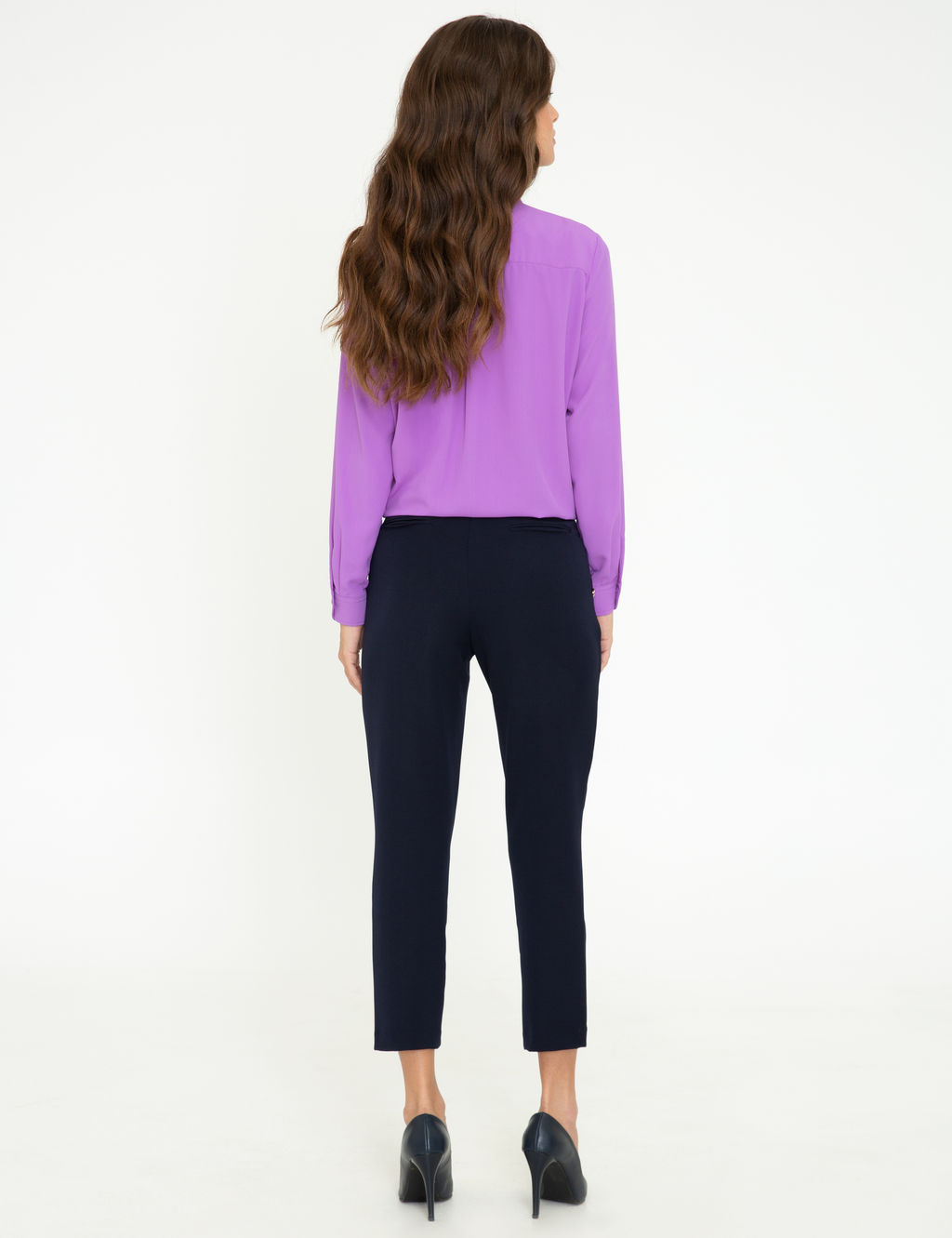 Lacivert Slim Fit Kuma_ Pantolon