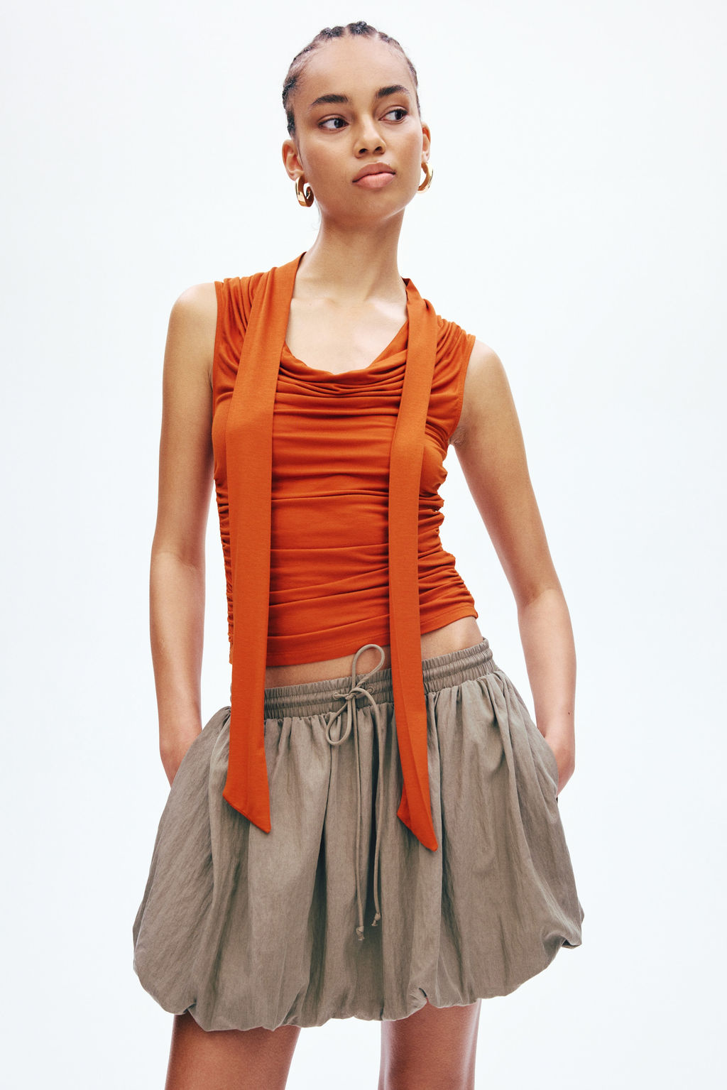 Top con cuello fular - H&m фото 7