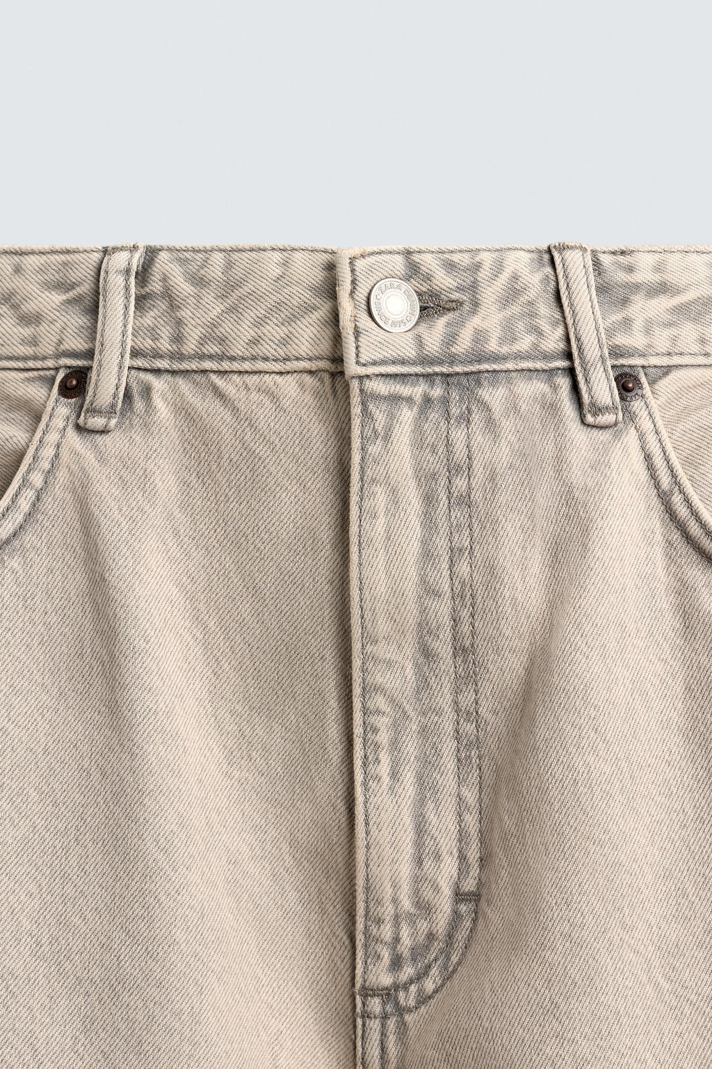 JEANS LOOSE FIT / Crudo / Marr?n - Zara фото 10