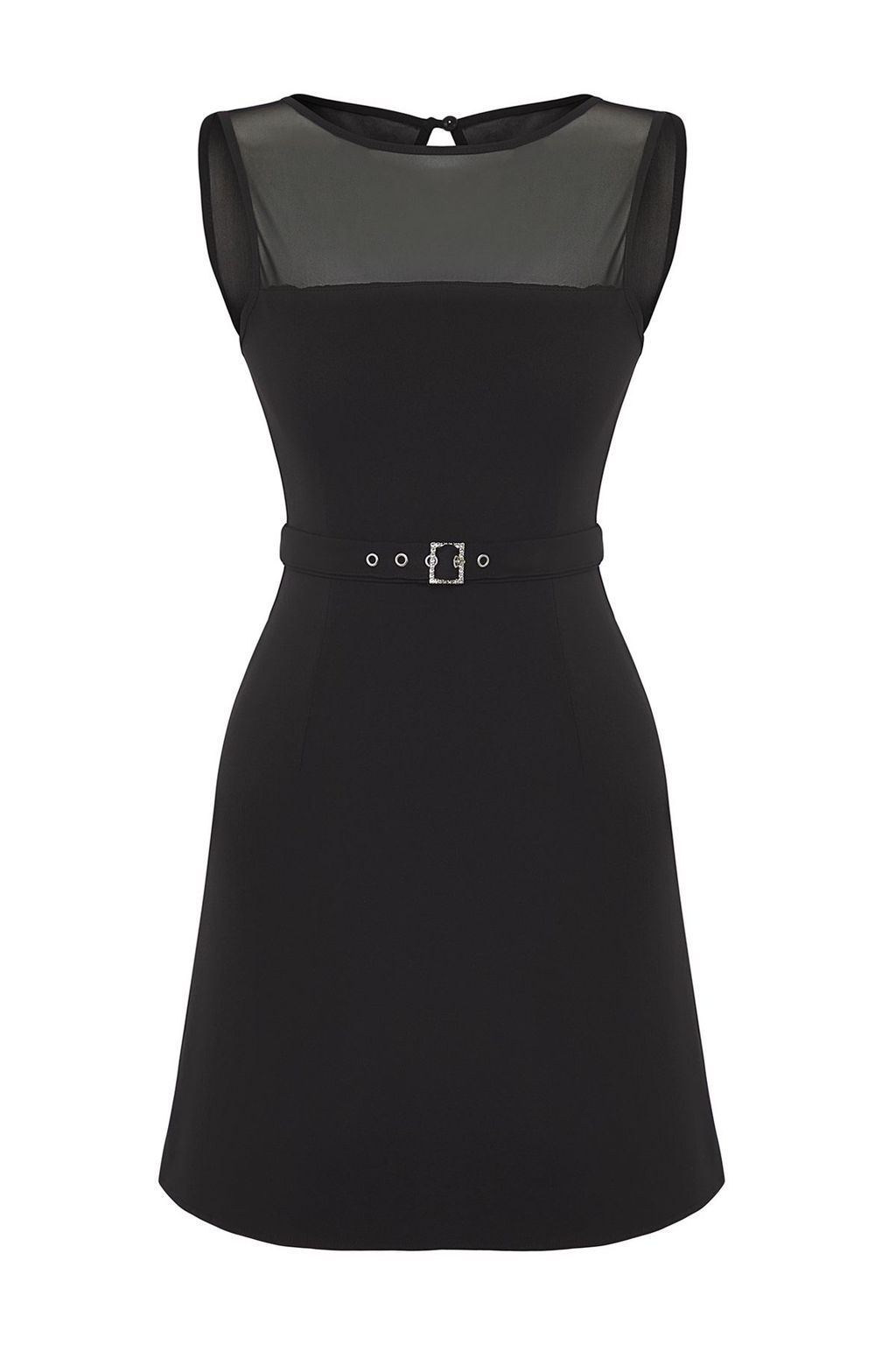 Siyah Kemerli Dokuma Mini S?k Abiye Gece Mezuiyet Elbisesi TPRSS25EL00212 - Trendyolmilla фото 5