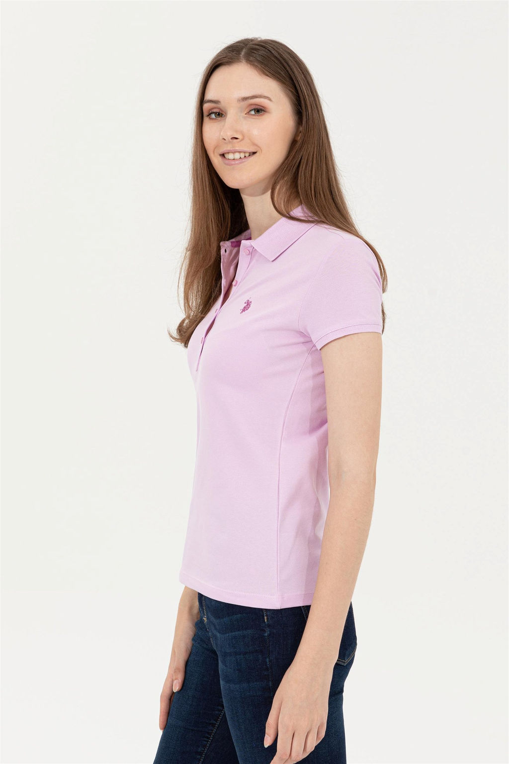 Женская базовая футболка поло Magnolia Неожиданная скидка в корзине - U.s. polo assn фото 3