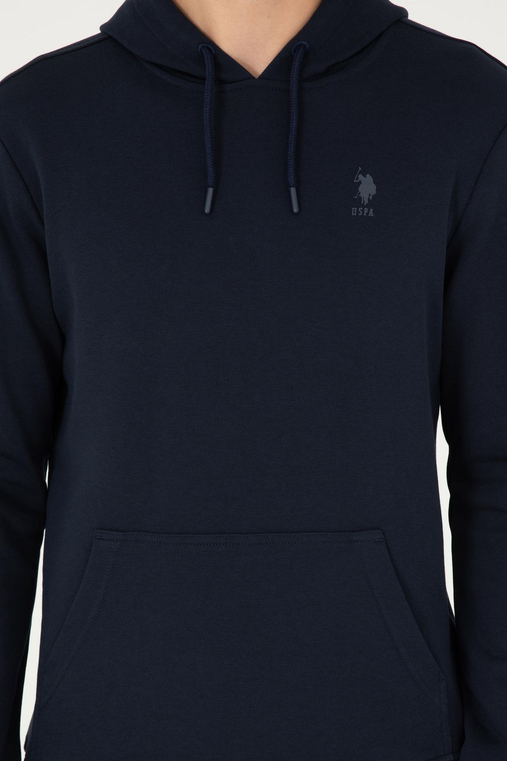 Мужской темно-синий базовый свитшот - U.s. polo assn фото 6