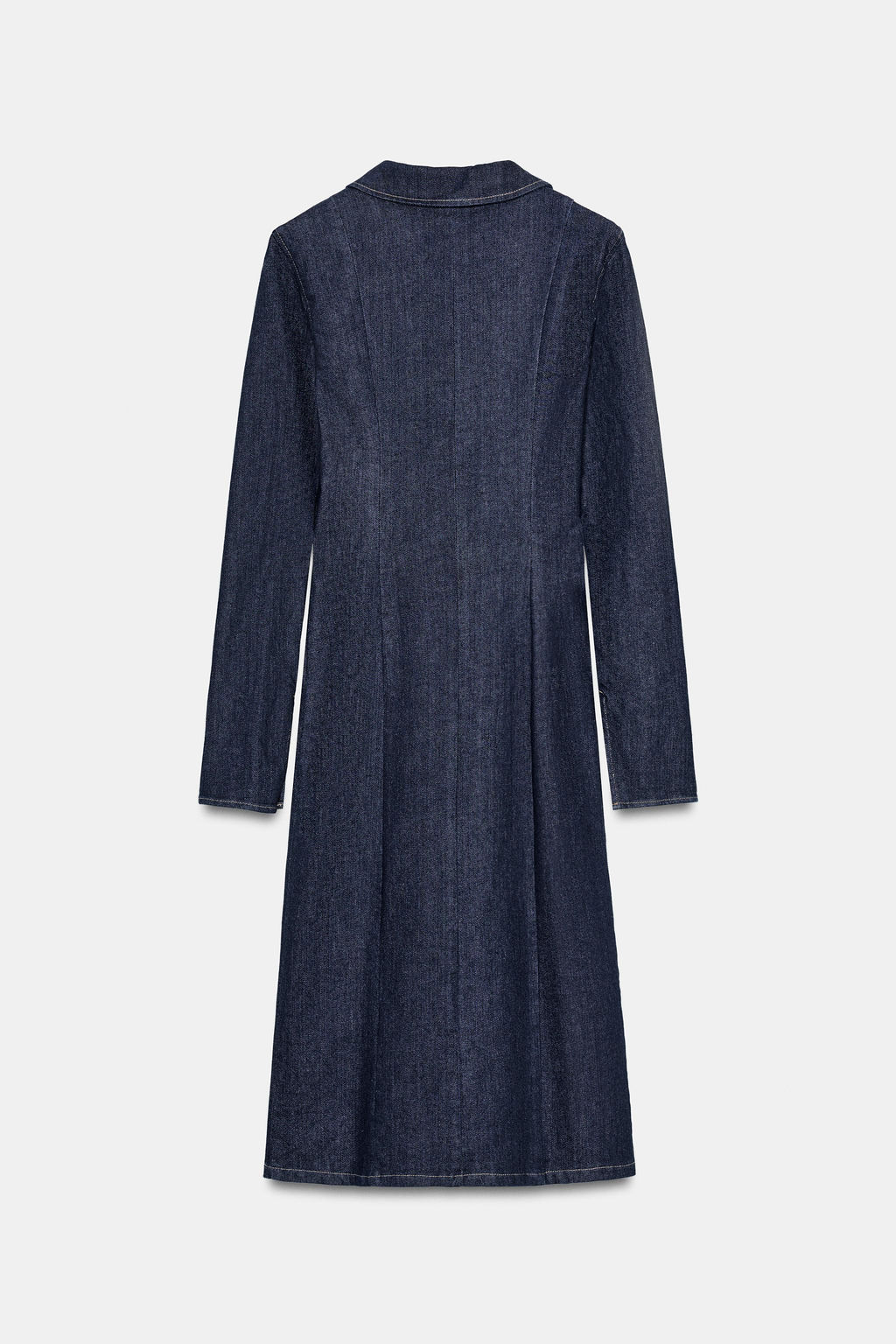 VESTIDO DENIM TRF  CREMALLERA / ?ndigo oscuro - Zara фото 8