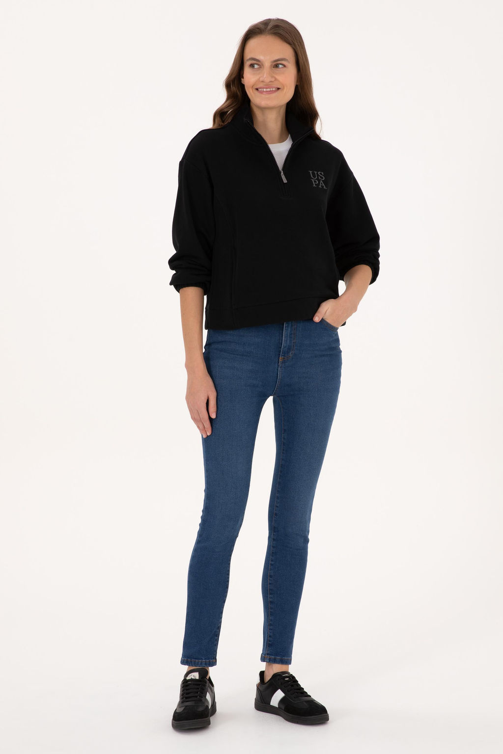 Kad_n Siyah Sweatshirt - U.s. polo assn фото 4