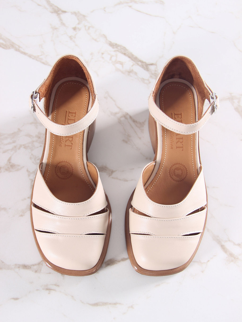 Босоножки 5032.23663be.Бежевый+коричневый